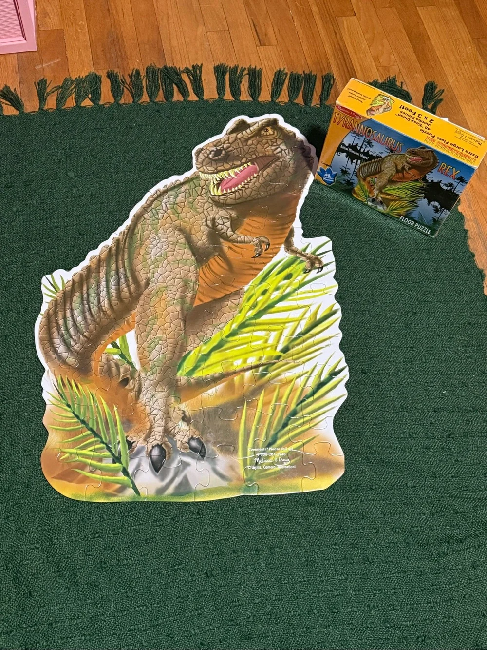 Melissa & Doug Dinosaur and Tyrannosaurus Floor Puzzles - set of 2